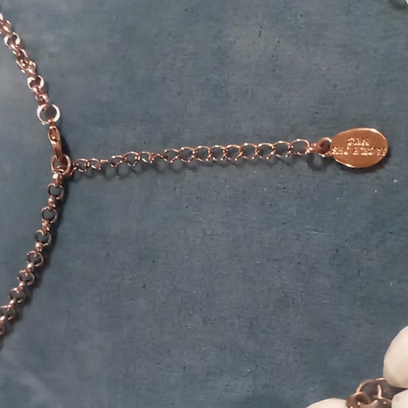 JACK E OHS  NYC Bib necklace.on a stainless roll chain. - Picture 6 of 11